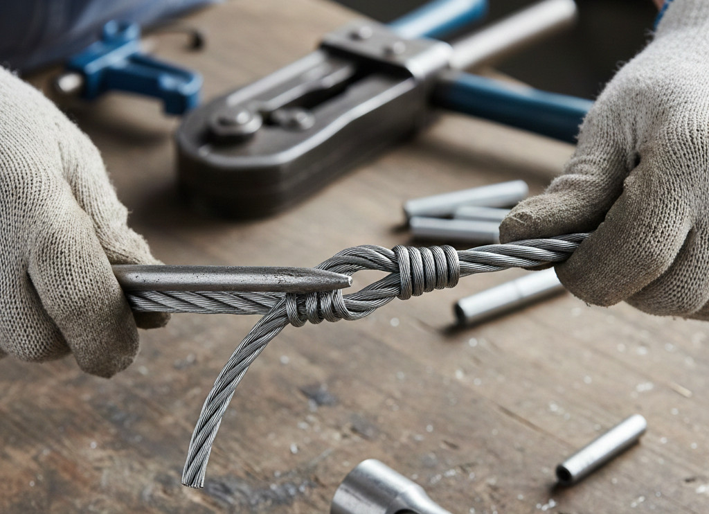 Jak zapleść oczko na linie stalowej – poradnik zaplatania liny stalowej i szplajs